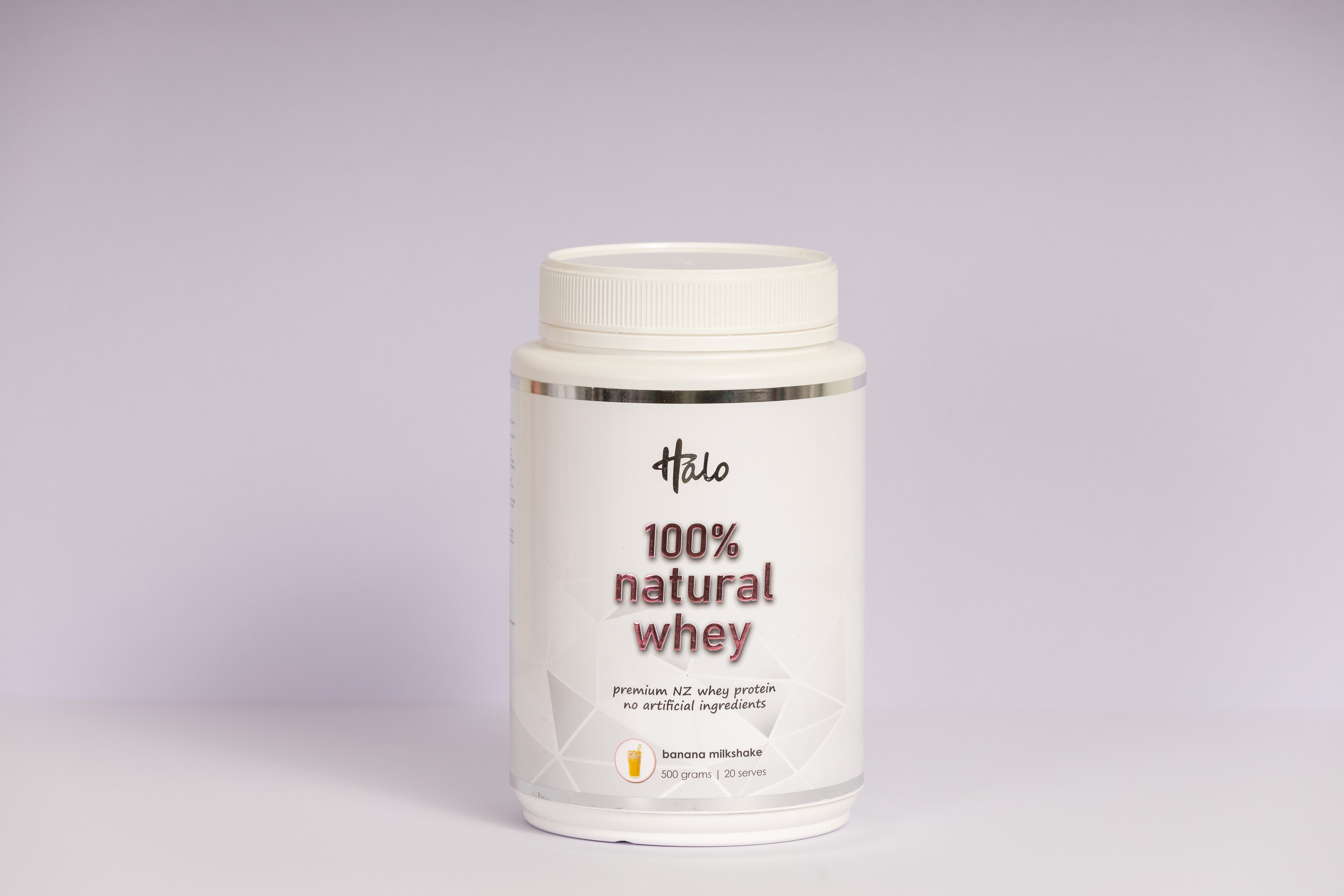 100% Natural Whey Protein 500g - Banana Milkshake